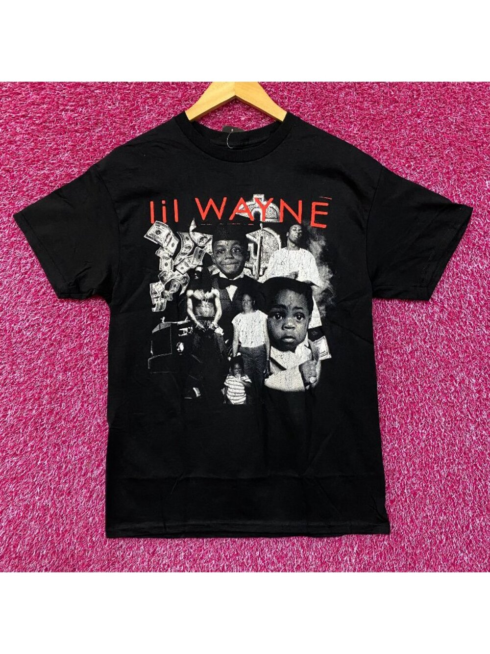 Lil Wayne The Carter Album Covers Graphic Design T-shirt Medium